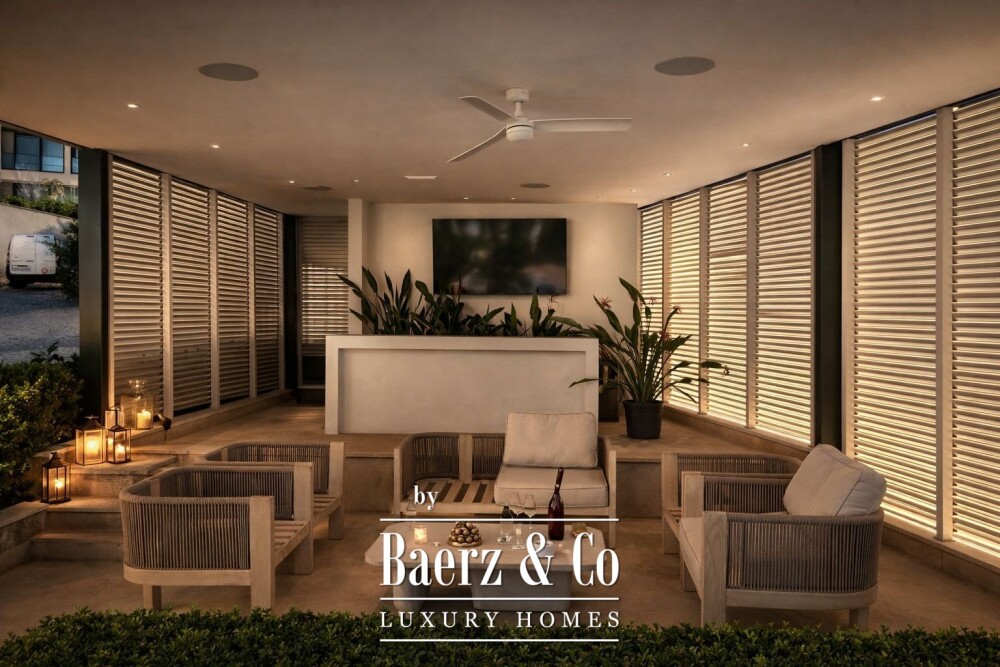 Modern Luxury Villa with a Pool Bar and Lounge Bar image