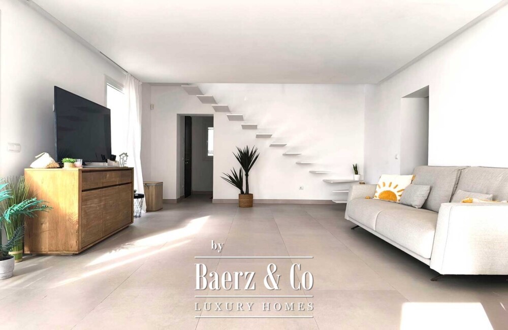 LUXURY CHALET ON THE FRONT LINE OF THE SEA IN CALA'N BLANES SPECTACULAR NEW VILLA WITH SEA VIEWS, POOL, AND GARDEN HSH LUXURY REAL ESTATE image