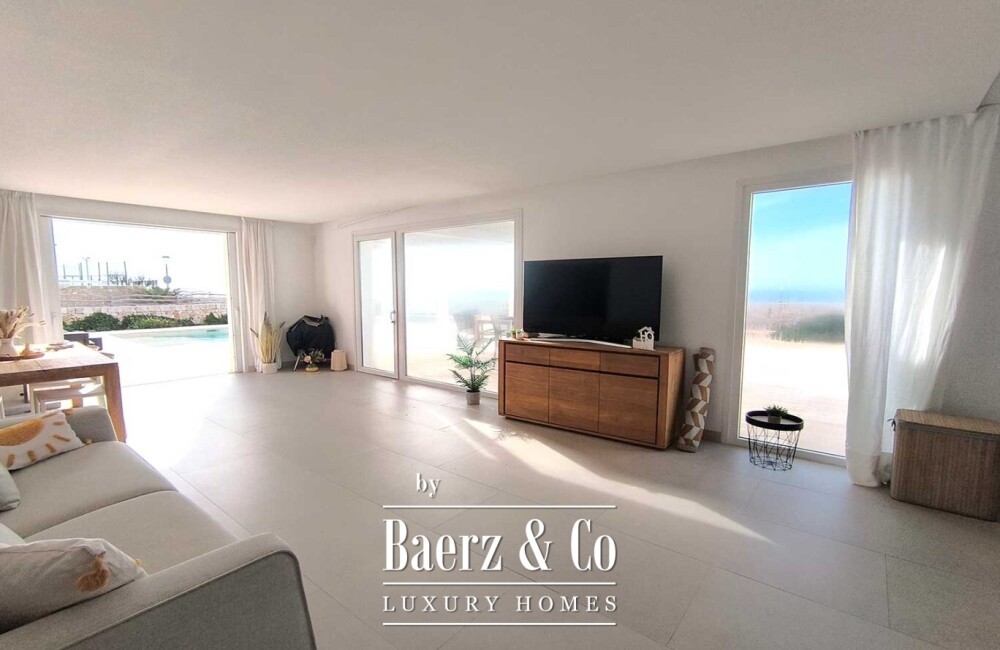 LUXURY CHALET ON THE FRONT LINE OF THE SEA IN CALA'N BLANES SPECTACULAR NEW VILLA WITH SEA VIEWS, POOL, AND GARDEN HSH LUXURY REAL ESTATE image