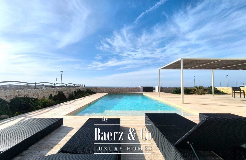 LUXURY CHALET ON THE FRONT LINE OF THE SEA IN CALA'N BLANES SPECTACULAR NEW VILLA WITH SEA VIEWS, POOL, AND GARDEN HSH LUXURY REAL ESTATE image
