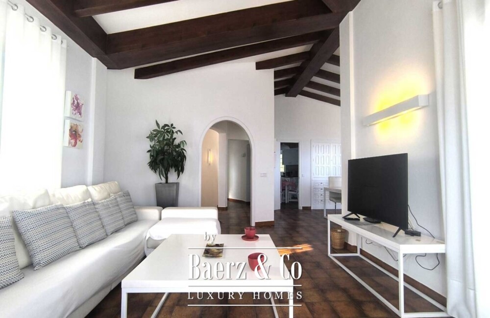 EXCLUSIVE MEDITERRANEAN VILLA WITH HEATED SWIMMING POOL, TOURIST LICENCE AND SPECTACULAR SEA VIEWS IN SANTO TOMÁS, MENORCA image