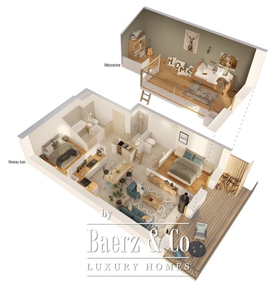 Triplex apartment - Panoramic view - Les Chalets d'Hauteluce image