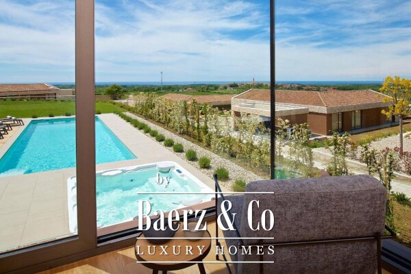 photo 6 Istria, Brtonigla, luxury stone villa 324 m2 with panoramic sea view