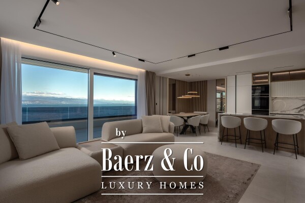 photo 1 Opatija, luxurious four-room apartment with a view of the sea, NKP 138 m2
