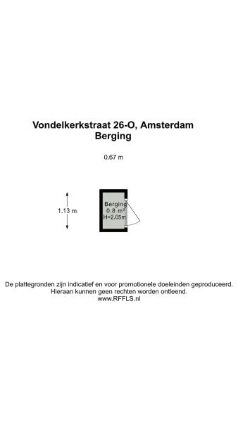 Floor Plan 9 - Vondelkerkstraat 26 O