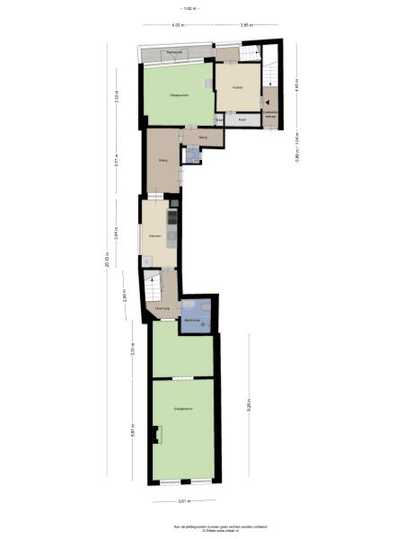 Floor Plan 2 - Dwars Koornbrugsteeg 8