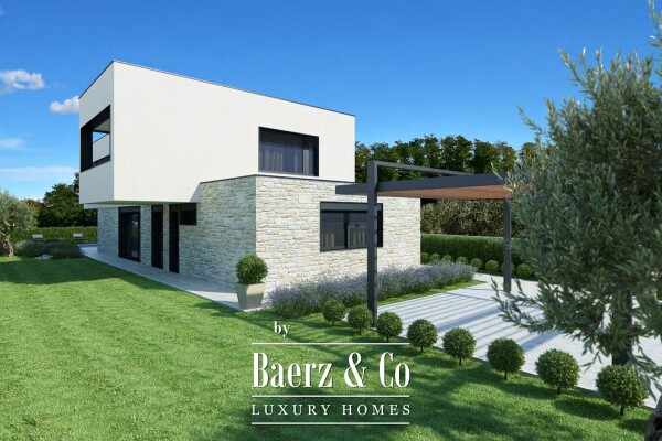 photo 6 Istria, Poreč, modern villa under construction with sea view