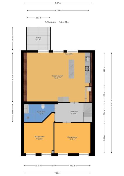 Floor Plan 2 - Willemstraat 51