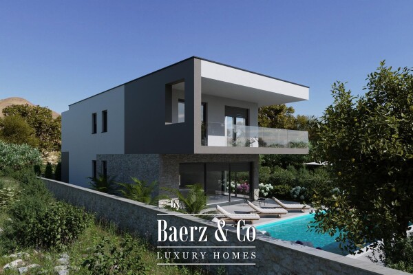 photo 2 Murter, newly built villa in the first row to the sea